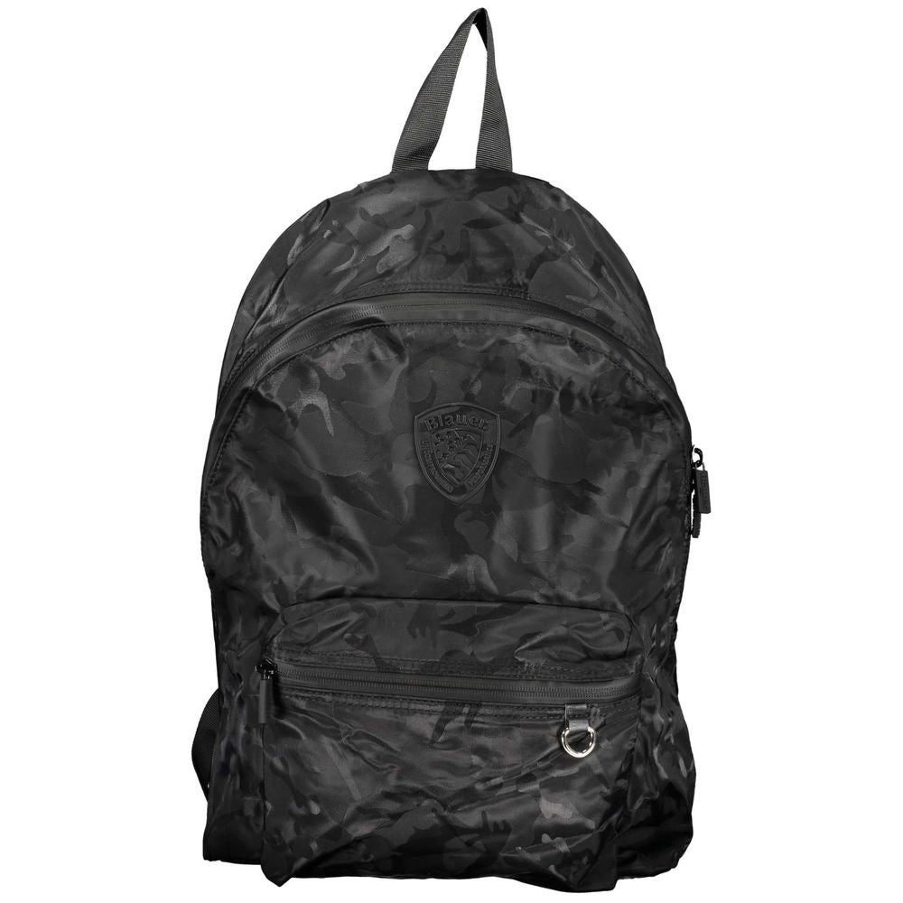 Eleganter schwarzer Urban-Rucksack mit Laptopfach