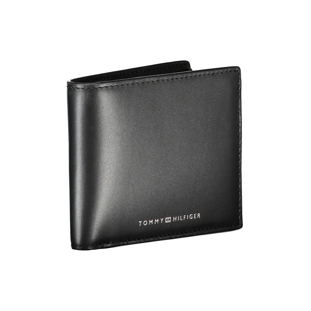 Elegante schwarze Lederbrieftasche für den modernen Mann