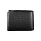 Portafoglio bifold in pelle nera elegante con blocco RFID