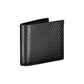 Portafoglio bifold in pelle nera elegante con blocco RFID