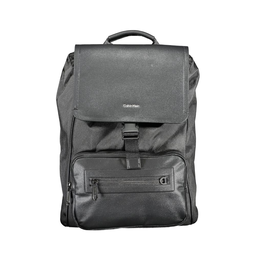 Schwarzer Polyester-Rucksack