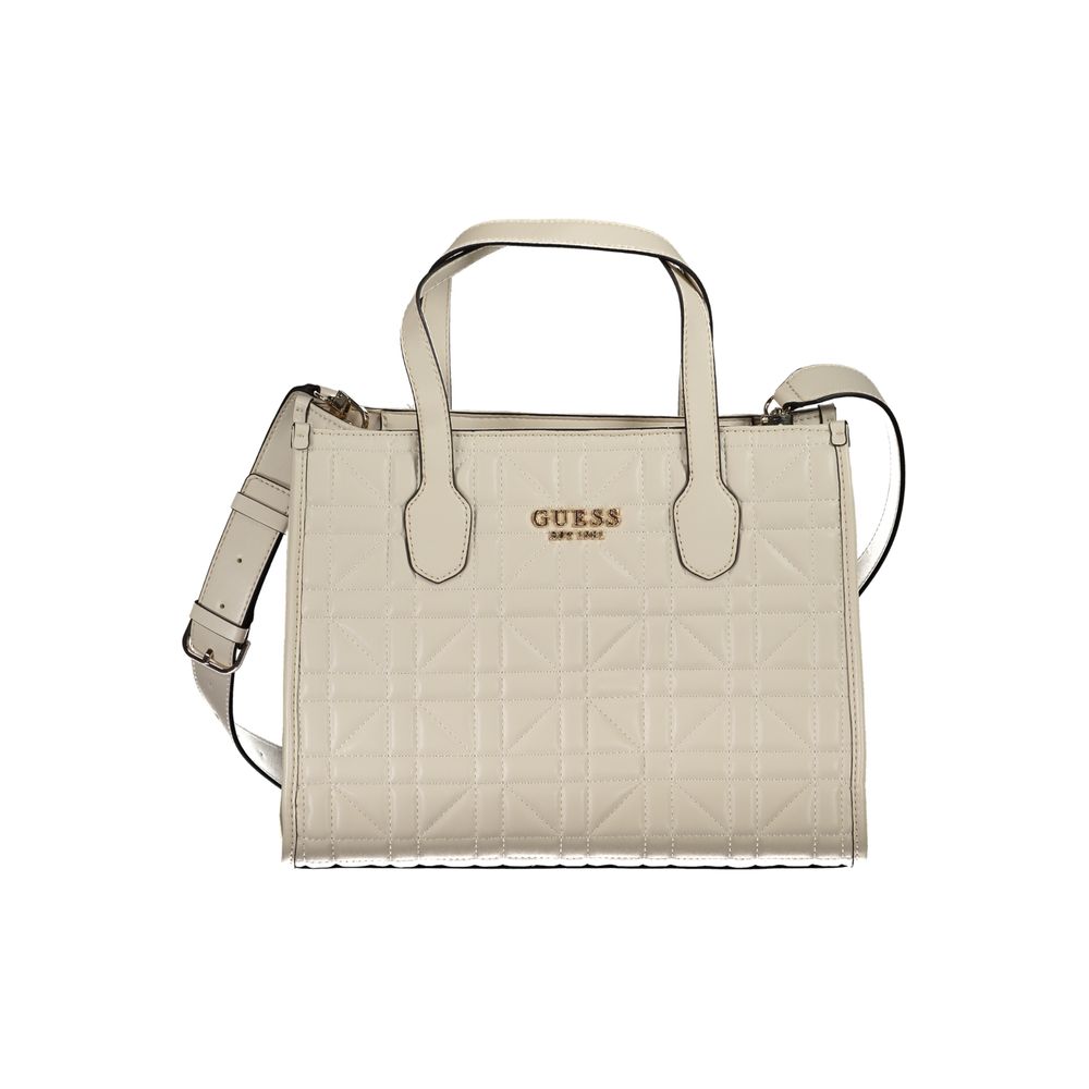 Beige Handtasche aus Polyethylen
