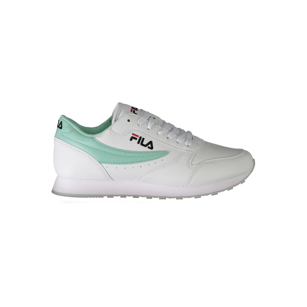 Sneaker da donna in poliestere bianco