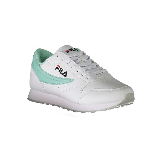 Sneaker da donna in poliestere bianco