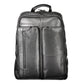 Schwarzer Leder Herren Rucksack