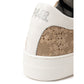 Beige Ledersneaker