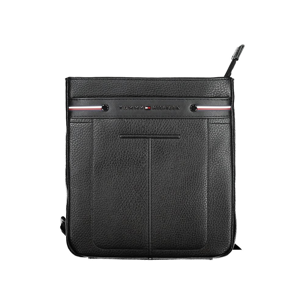 Black Polyethylene Men Shoulder Bag