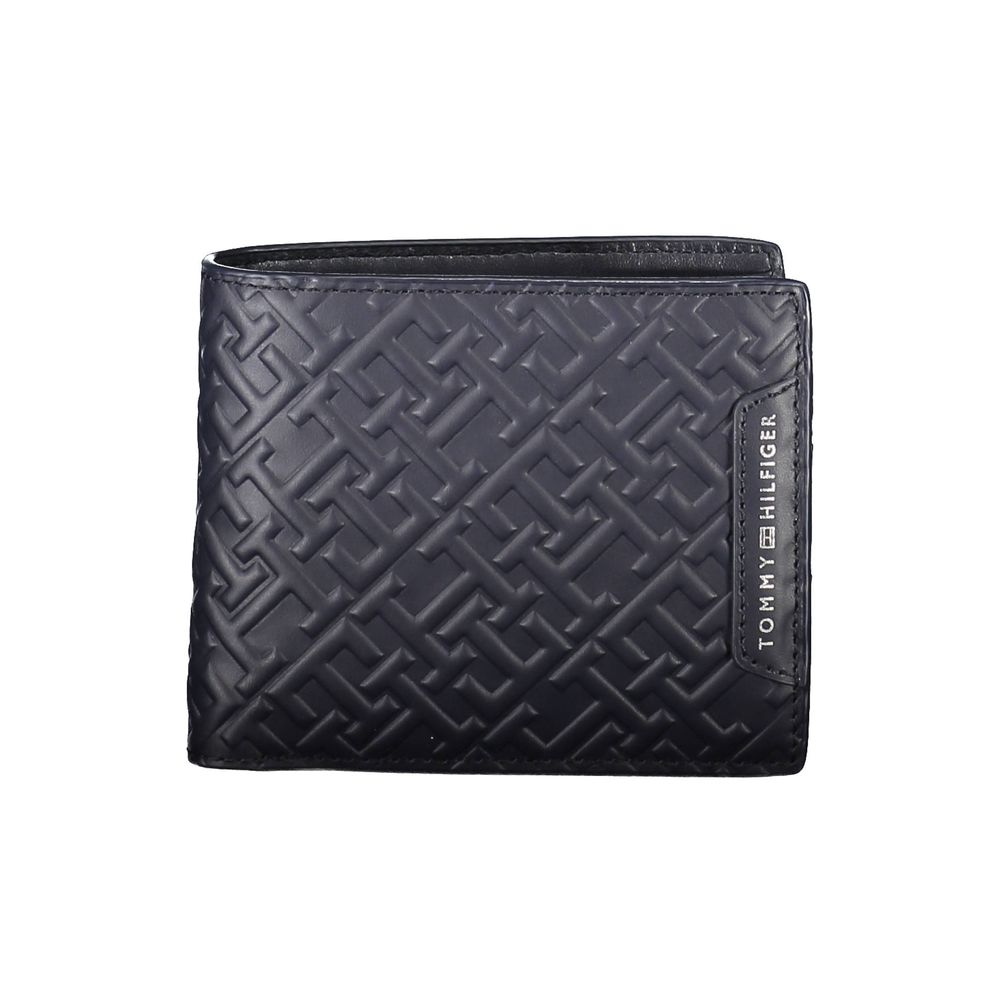 Blue Leather Men Wallet