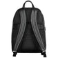 Schwarzer Leder Herren Rucksack