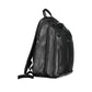 Schwarzer Leder Herren Rucksack