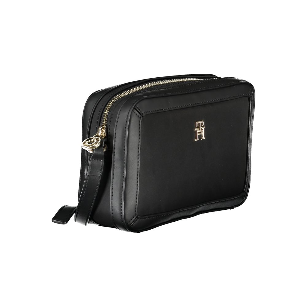 Borsa a mano in poliestere nero