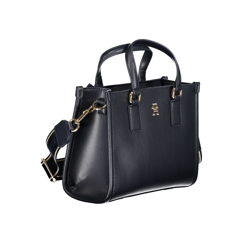 Blaue Handtasche aus Polyethylen