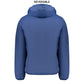 Blue Polyamide Men's Reversible Jacket