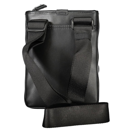 Black Polyethylene Men Shoulder Bag