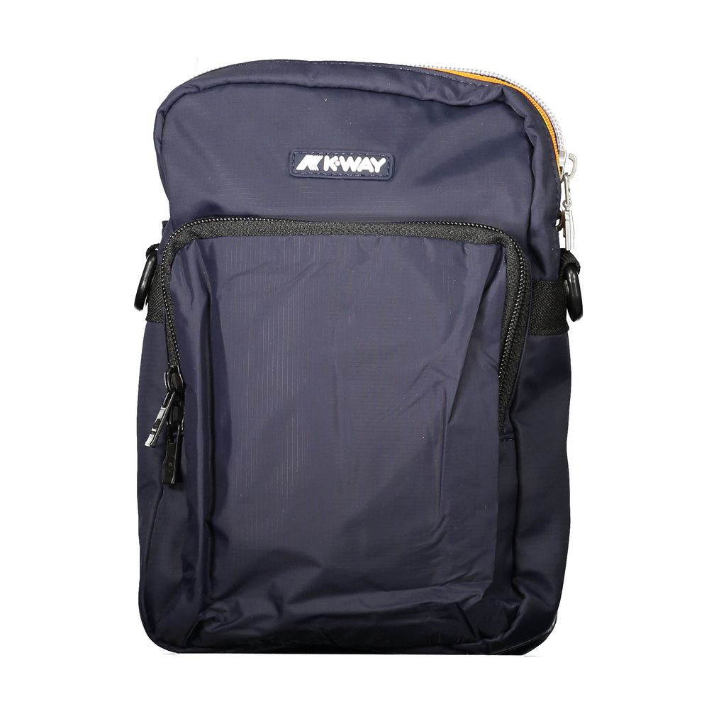 Blue Polyamide Men Shoulder Bag