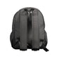 Black Polyester Men Backpack