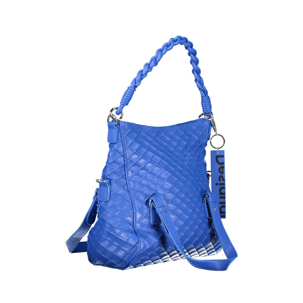 Blue Polyethylene Women Handbag