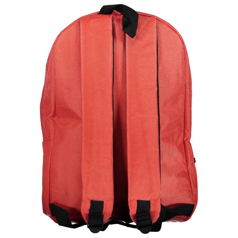 Red Polyester Backpack