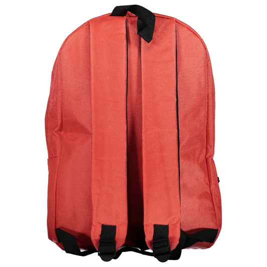 Red Polyester Backpack