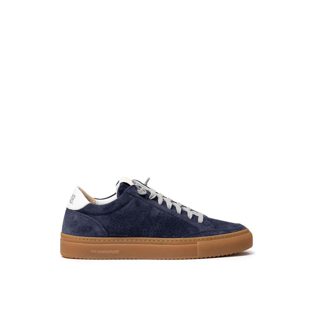 Sneaker in pelle blu