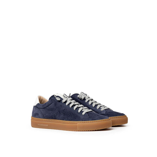 Sneaker in pelle blu