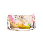 White Polyester Women Handbag