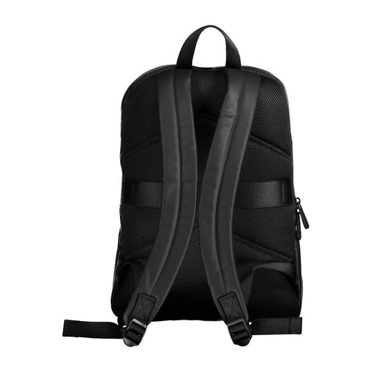 Schwarzer Polyester Herren Rucksack