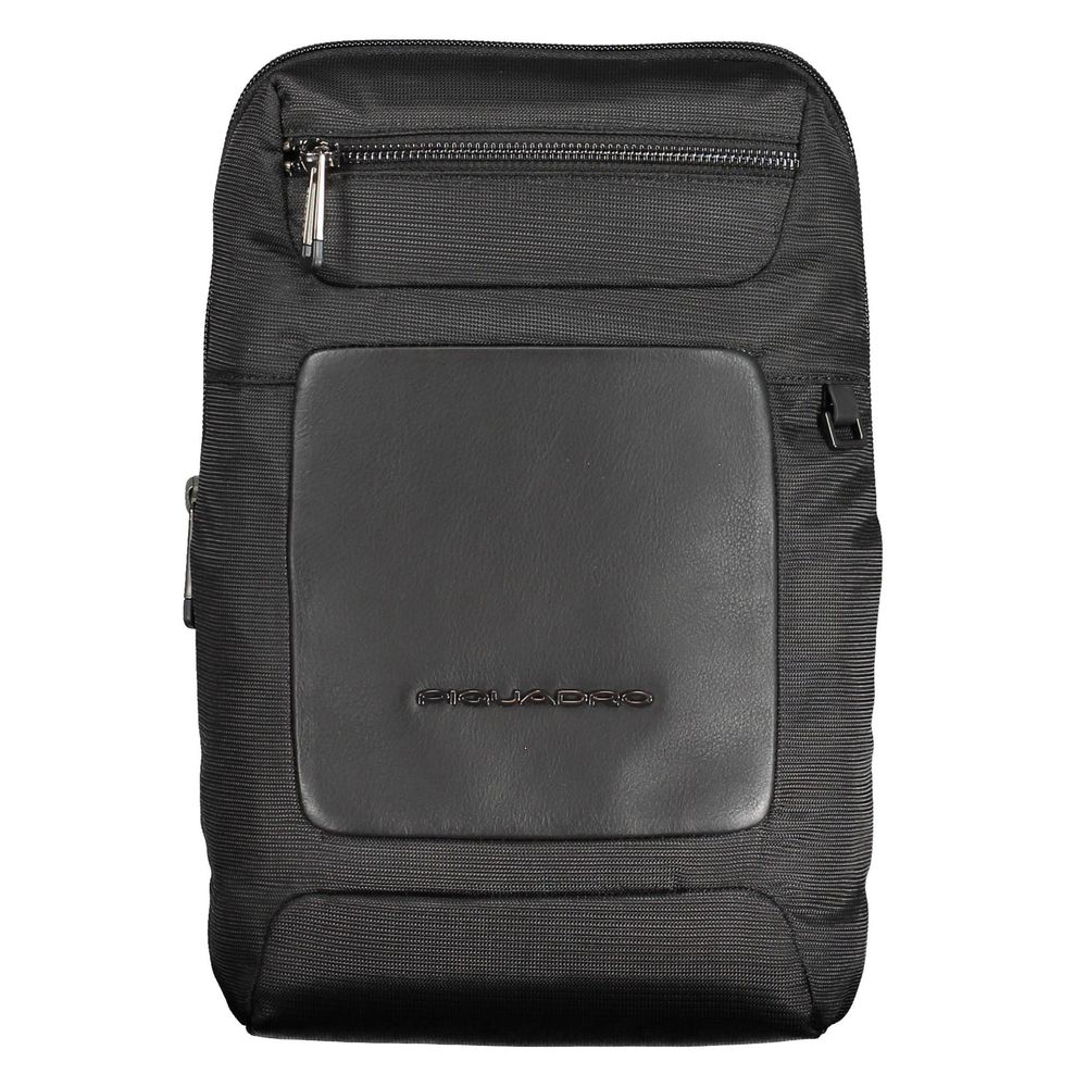 Black RPET Men Shoulder Bag