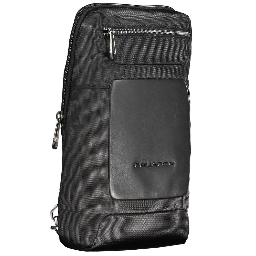 Black RPET Men Shoulder Bag