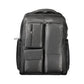 Black Leather Men Backpack