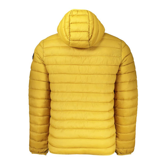 Yellow Polyamide Men Jacket