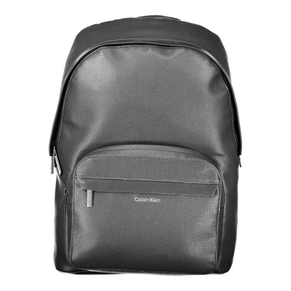 Schwarzer Polyester Herren Rucksack