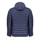 Blue Polyamide Men Jacket