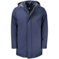 Blue Polyester Men Jacket