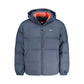 Blue Polyester Men Jacket