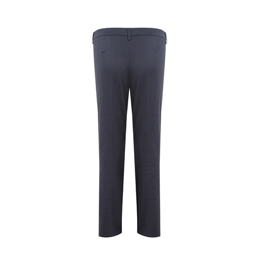 Pantaloni eleganti in lino blu