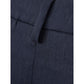 Pantaloni eleganti in lino blu