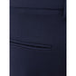 Elegante blaue Wollhose für Damen