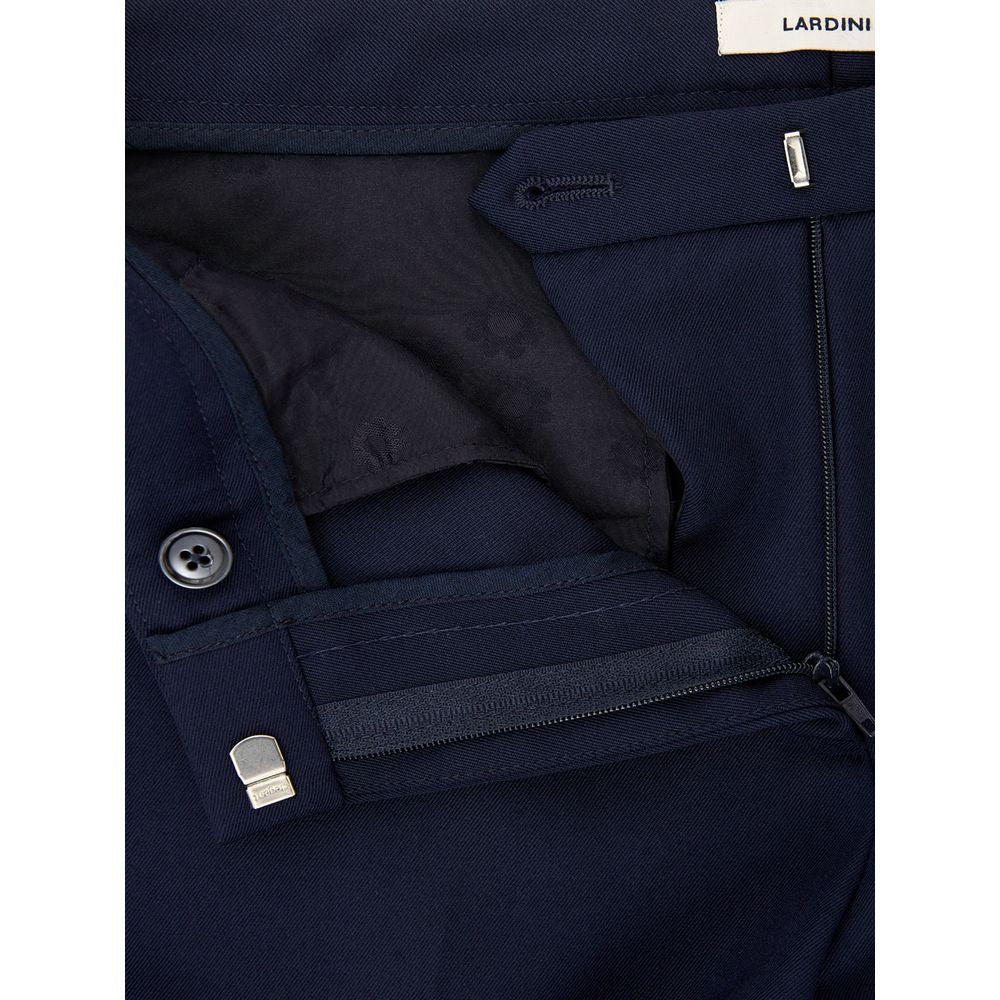 Pantaloni eleganti in lana blu per donna