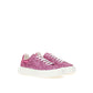 Fuchsia Elegance Leather Sneakers