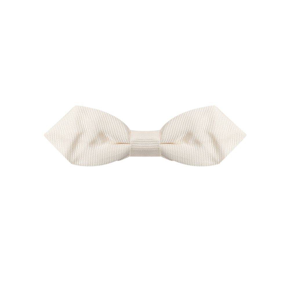 Cravatte e papillon in seta beige