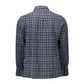 Blue Cotton Men Shirt