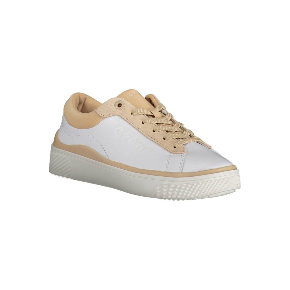 White Leather Women Sneaker