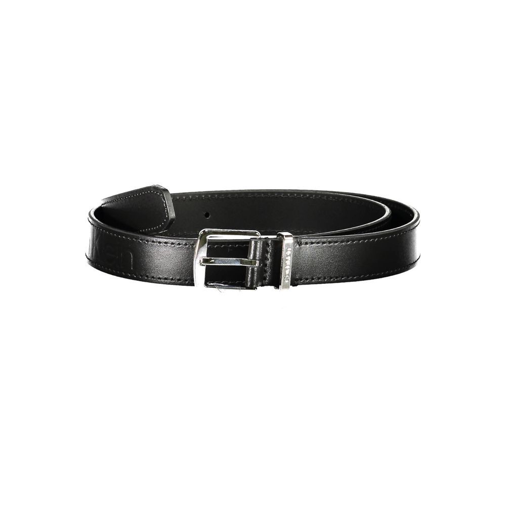 Black Leather Women Belt