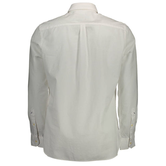 White Cotton Men Shirt