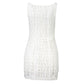 White Polyester Women Dress