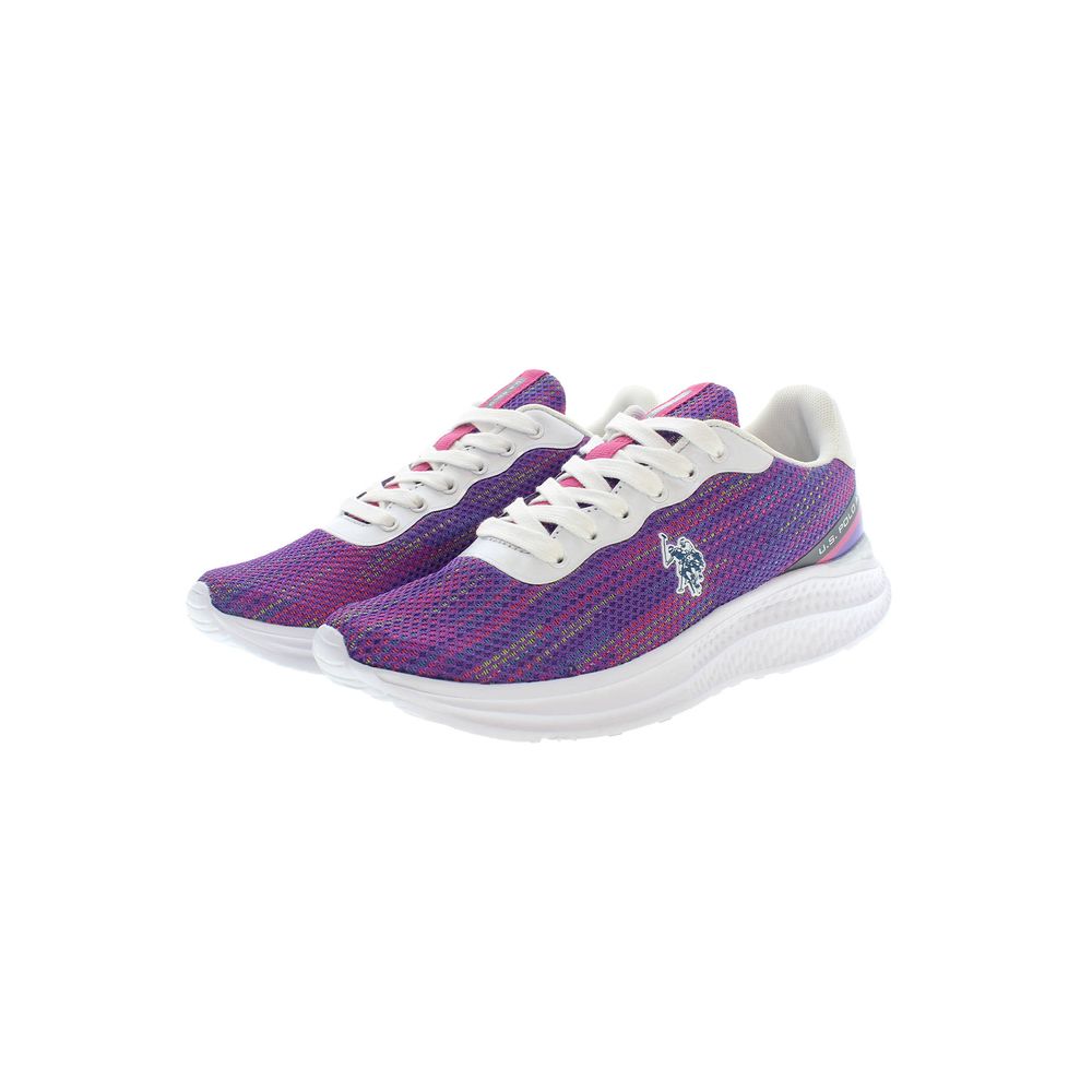 Purple Polyester Women Sneaker