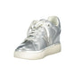 Silver Polyester Women Sneaker