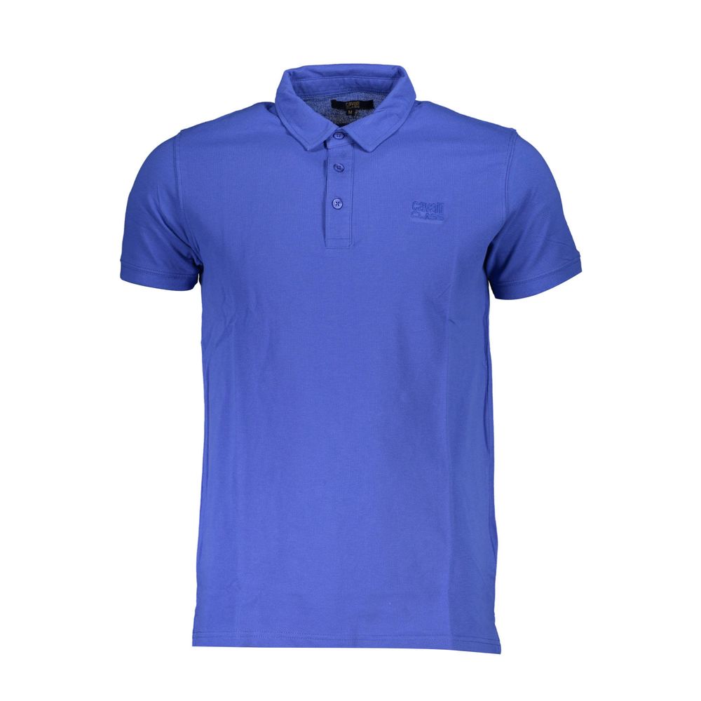 Blue Cotton Polo Shirt