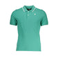 Elegant Green Cotton Stretch Polo Shirt